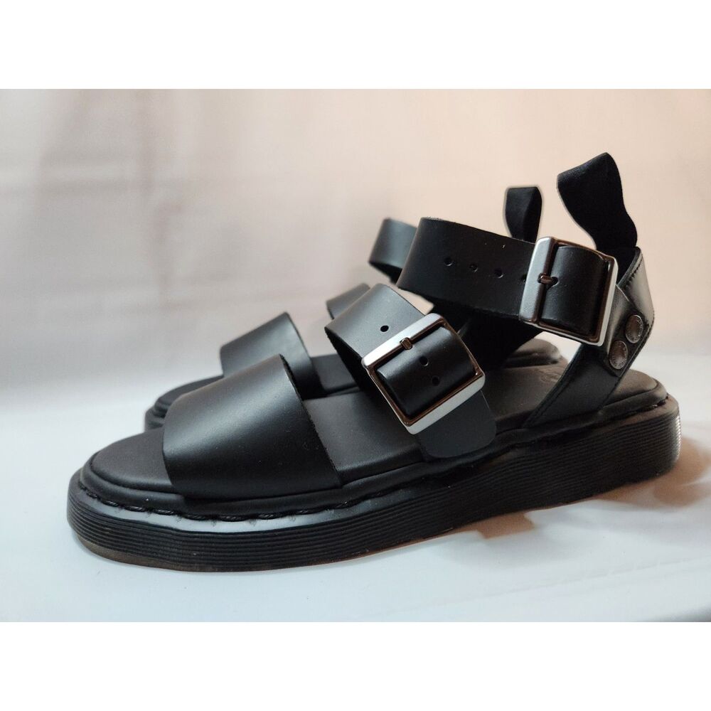 Dr. Martens Gryphon Sandals Men’s 9 Women’s 10 Black Brando Leather